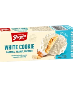 White cookies caramel, peanut, coconut no added sugar