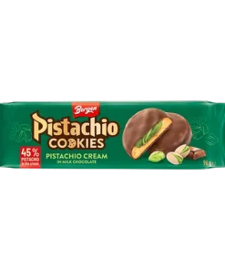 Cookies with pistachio cream & milk chocolate - 45% pistachio in the cream