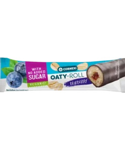 Oaty roll filled with sweetener, no added sugar blueberry