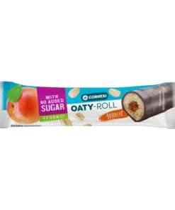 Oaty roll filled with sweetener, no added sugar apricot