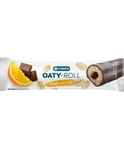 Oaty roll filled orange choco