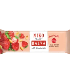 Barrinha Halva de amendoim com morangos