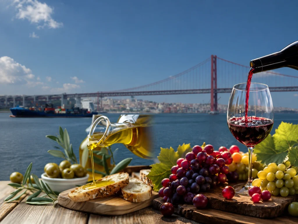 Export wine and olive oil